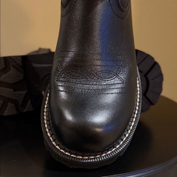Black Leather Ariat Boots - Picture 3 of 7